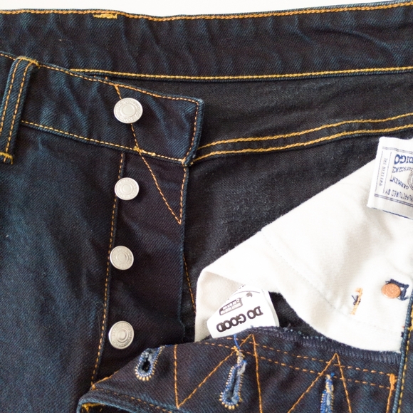 Kings Of Indigo Silvio Jeans Size 33 Xavier Rinse Button Fly - Picture 3 of 15